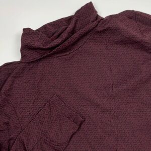 Athleta Women's M Nylon Purple Turtleneck Long Sleeve‎ Shirt